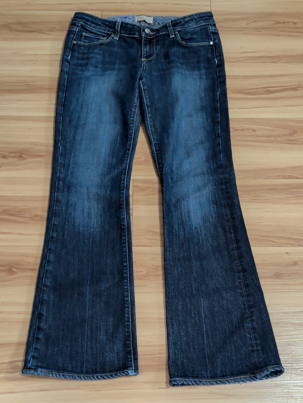 Dark Blue Women's Flared Paige Jeans
